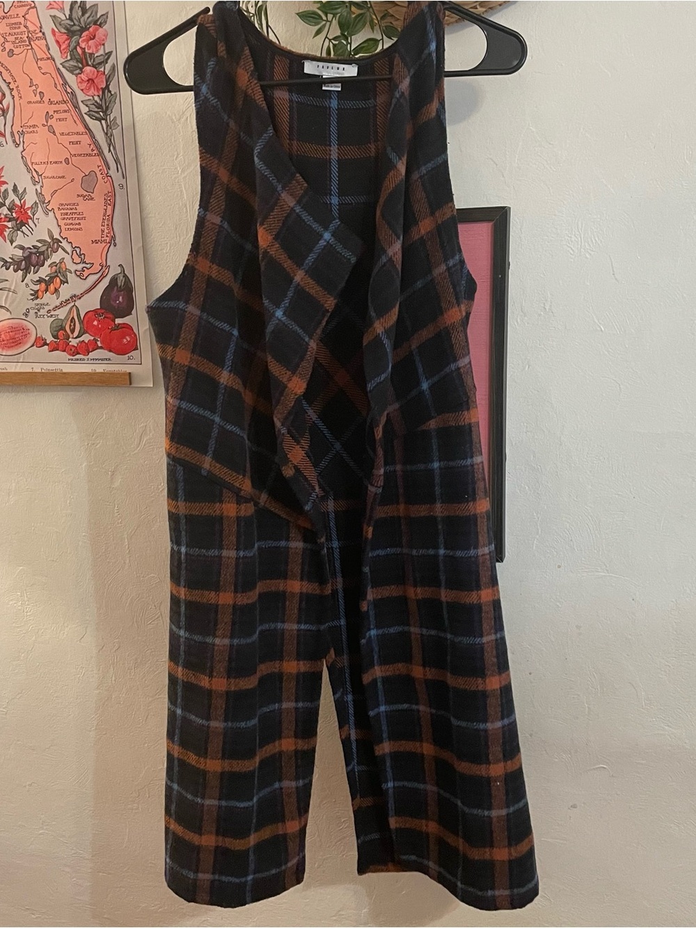 FAVLUX Wool Plaid Vest